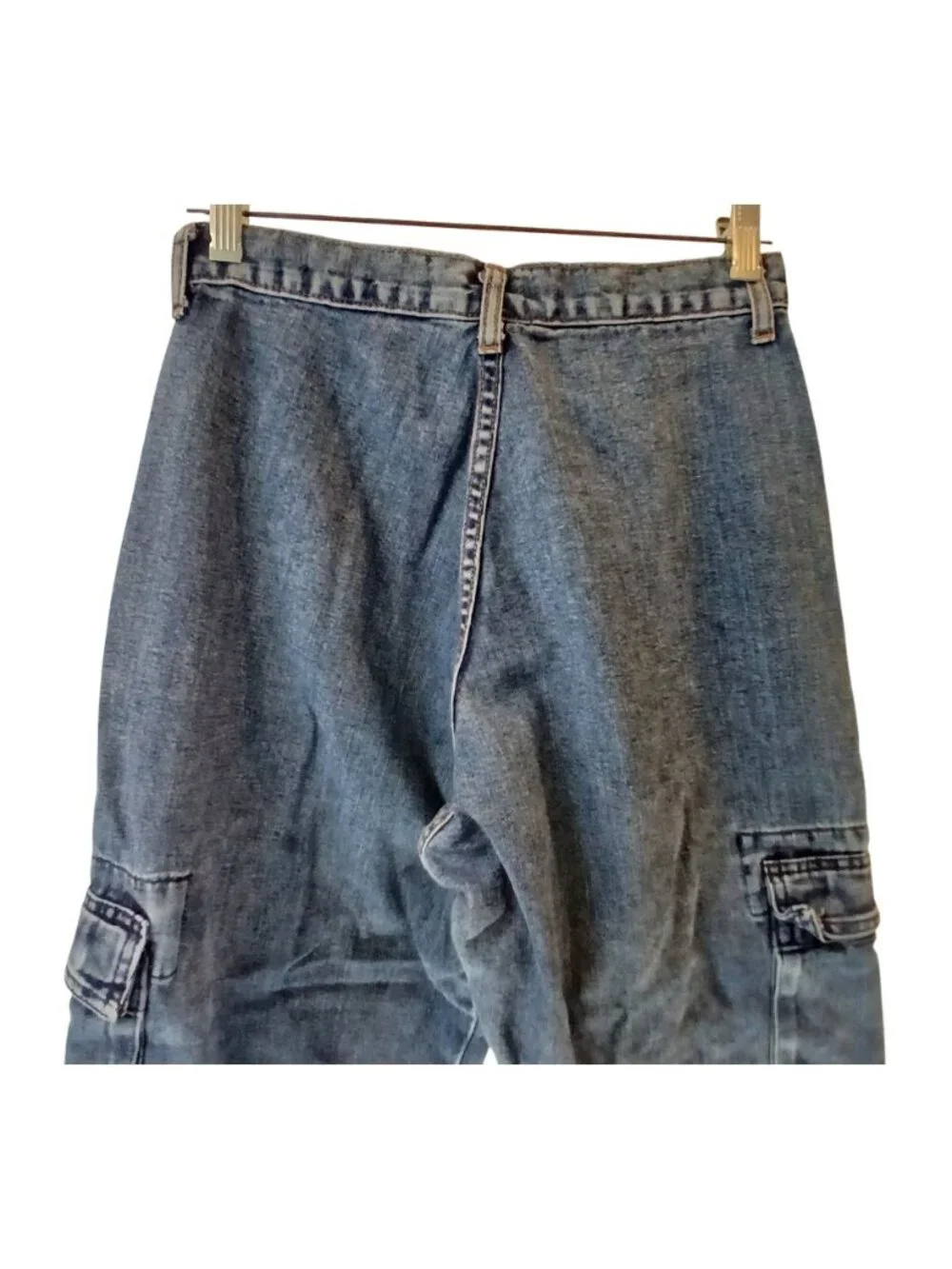 Guess Womens Denim Cargo Pants Size 29 Style 34815 100% Cotton Made USA #H-28 - Picture 14 of 14